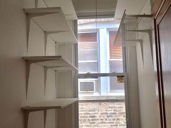 large walk in pantry,one side, and extra closet space on the other