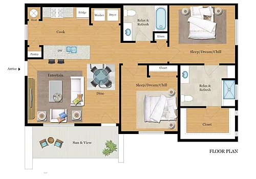 Floor plan 2X2