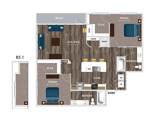 Floor plan B5