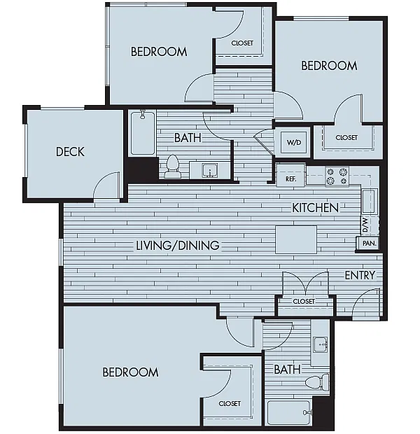 Floor plan Plan 3B