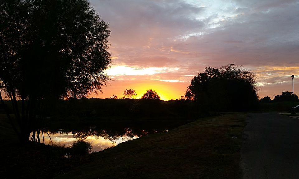 Sunrise from my garage!