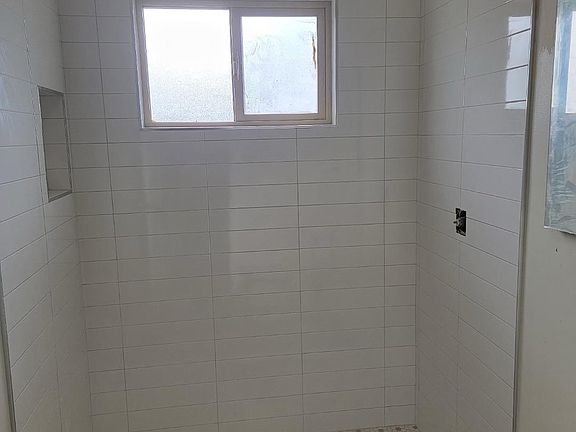 New Shower (prior to glass slider installation).