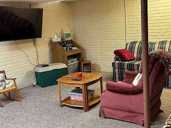 Partially finished basement 