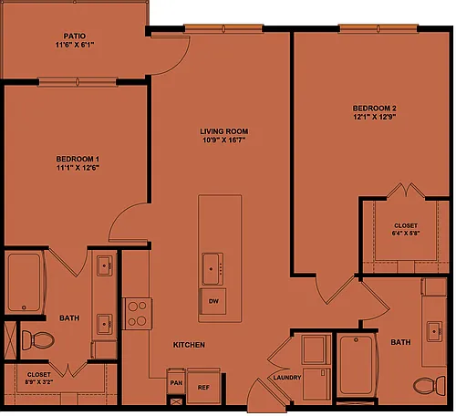 Floor plan B1-Hibiscus 80%