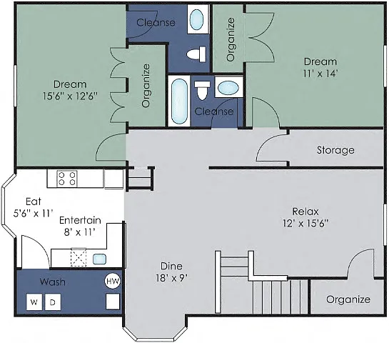Floor plan The Wythe Plus