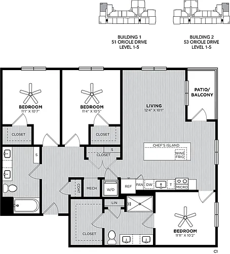 Floor plan Union