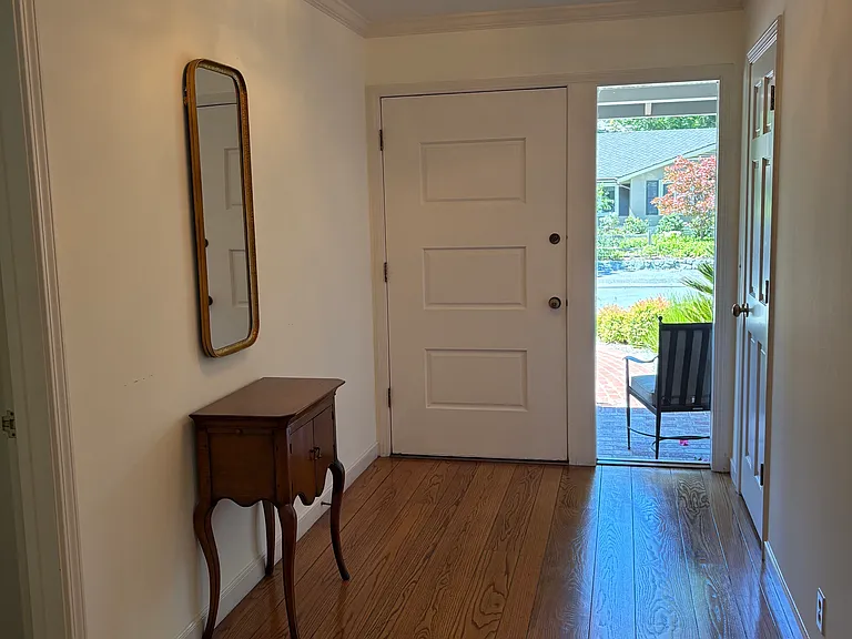 Generous entry with large coat closet