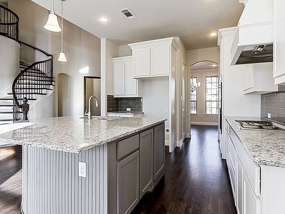 Elegant kitchen and island