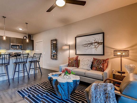 Kitchen and living area