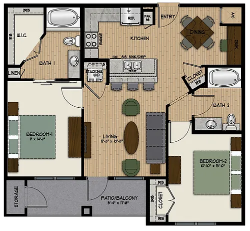 Floor plan B1