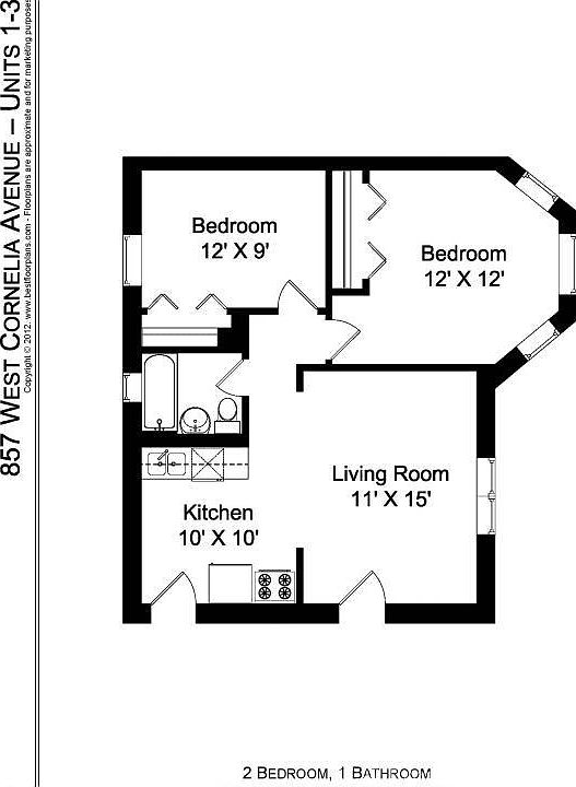 1st image of 853 W Cornelia Ave #2E