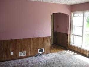 View of front entrance from living room