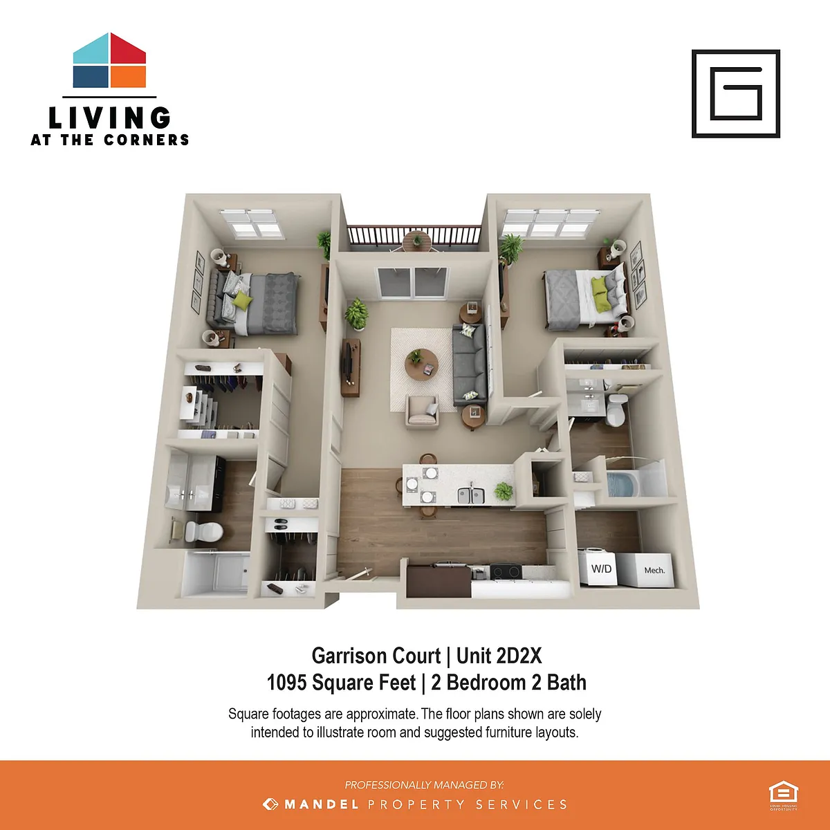 Floor plan 2D2X
