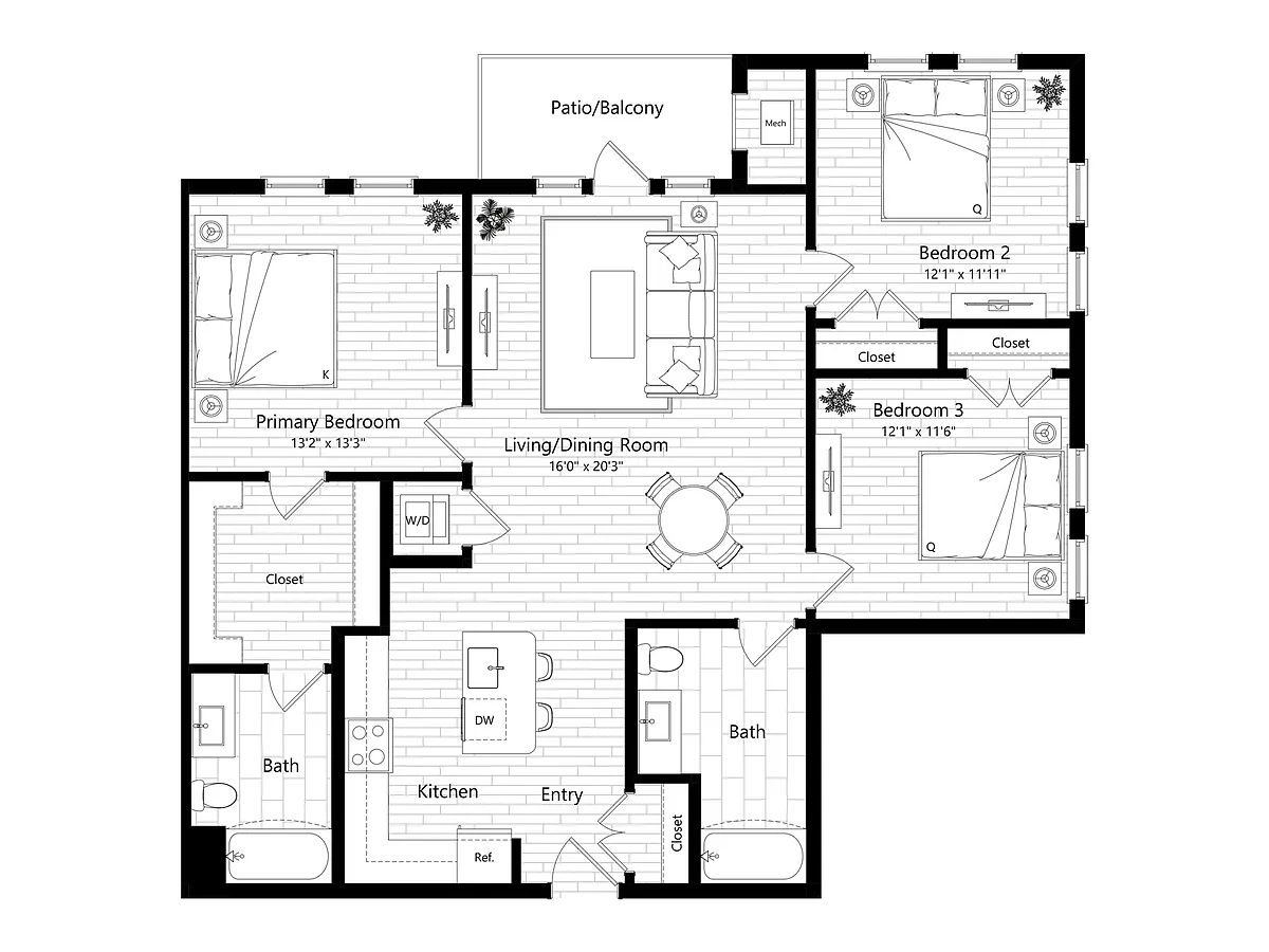 Floor plan C4
