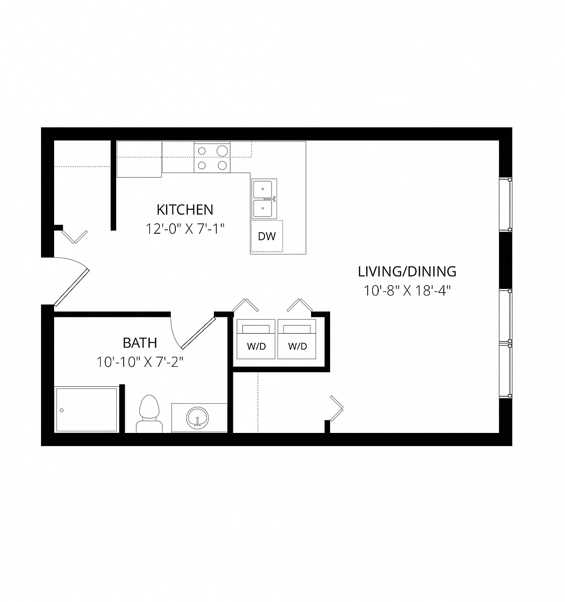 Floor plan Plan 6 Studio