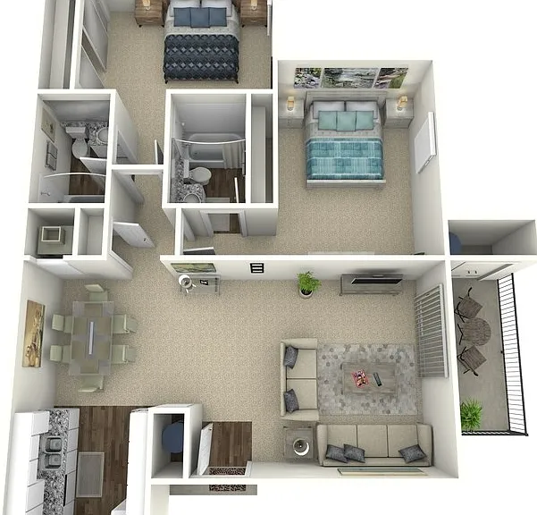 Plan B Floorplan Diagram