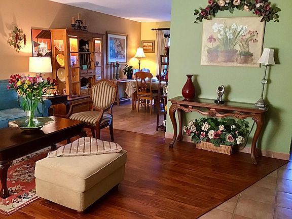 Family room and dining room