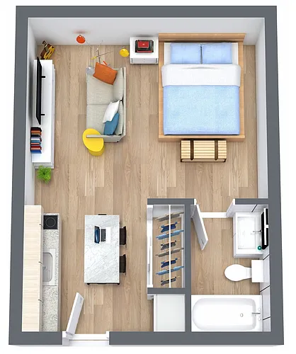 Floor plan Studio C