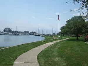 Walk way looking towards Cove Marina