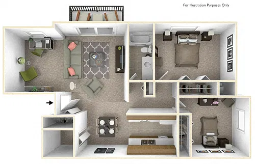 Floor plan Dahlia Deluxe