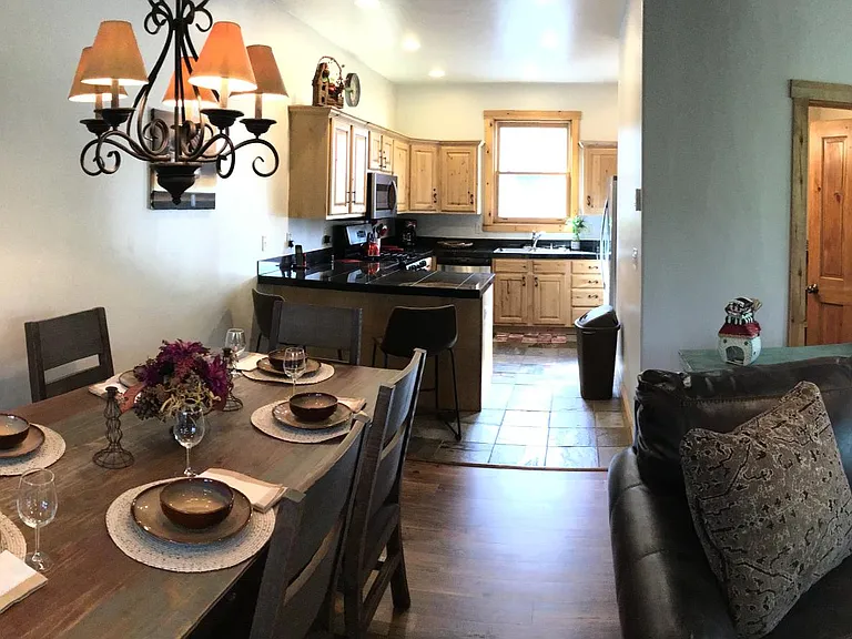 dining and kitchen