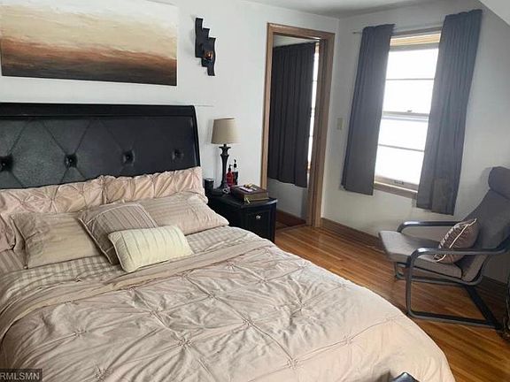Bedroom #1 (upper level) has plenty of room for an office area