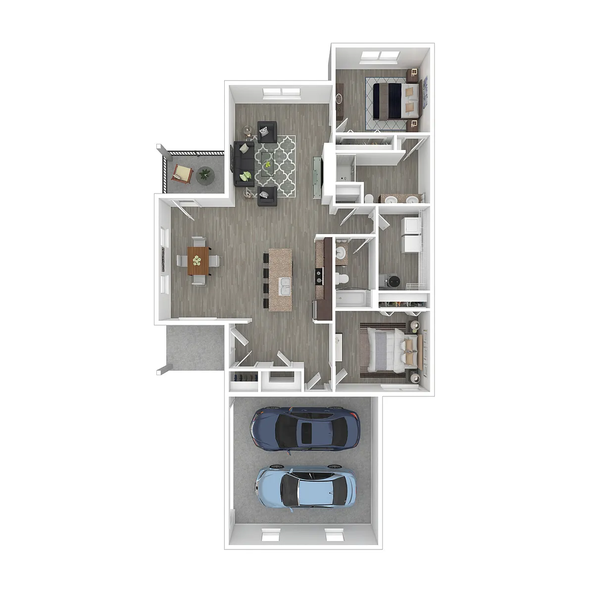 Floor plan 2X2 Plus