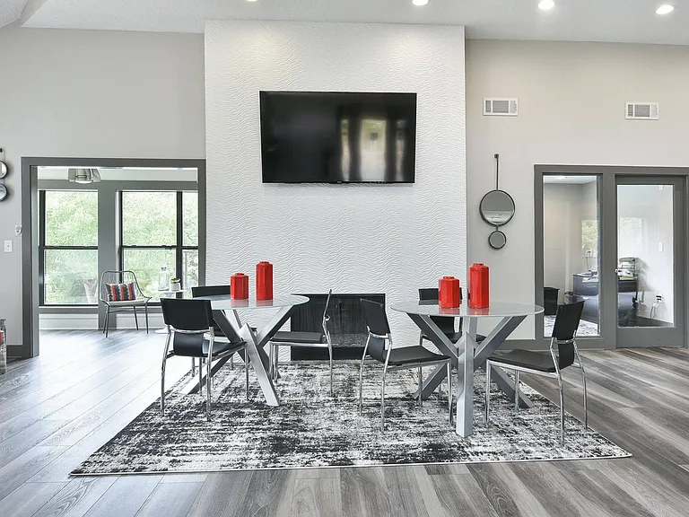 Clubhouse Seating Area with TV