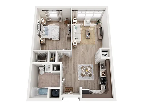 Floor plan 1 Bedroom B1