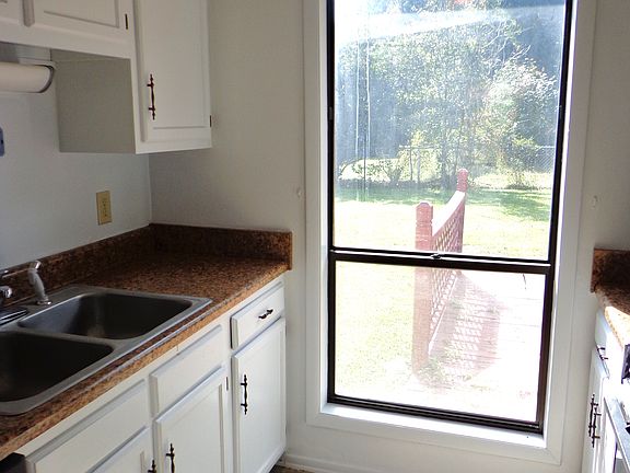 Freshly painted cabinets