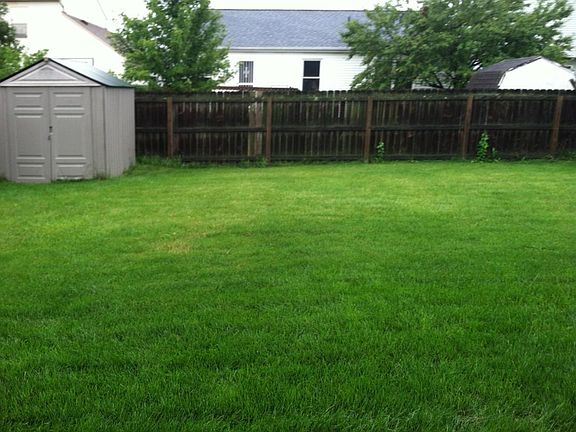 Fenced in back yard