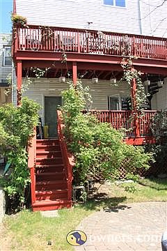 garden and a lower deck