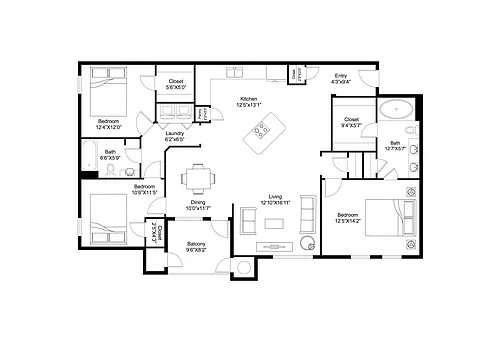 Floor plan C1R