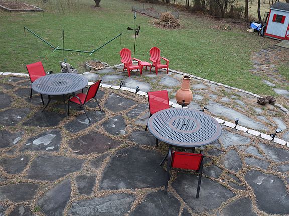 Flagstone Patio From Deck