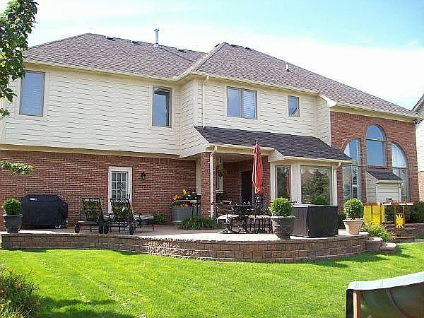 Back view of home