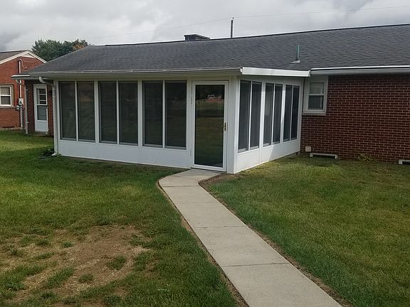Outside view of sunroom