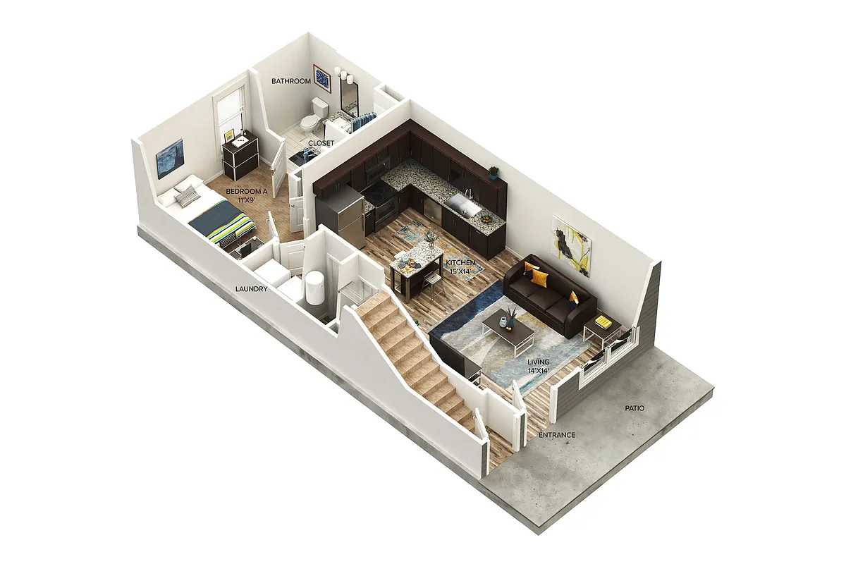 Floor plan A1 (ADA Compliant)