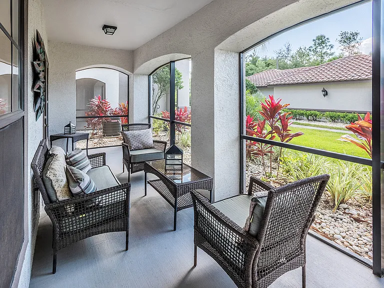 Private, screened patios/balconies