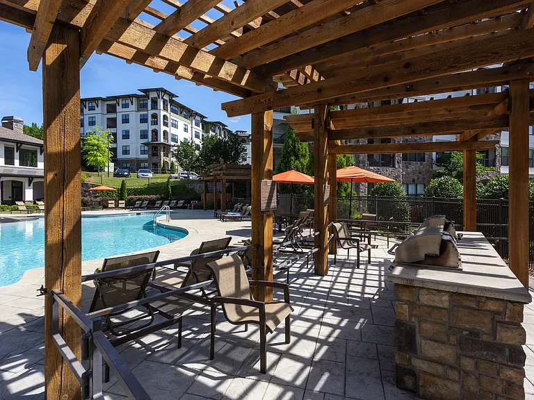 Grilling Area with Pergola and Seating
