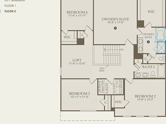 Murphy Floor Plan, Quick Move-In Home, Floor 2