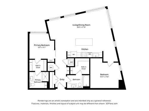 Floor plan 2Bed-C13