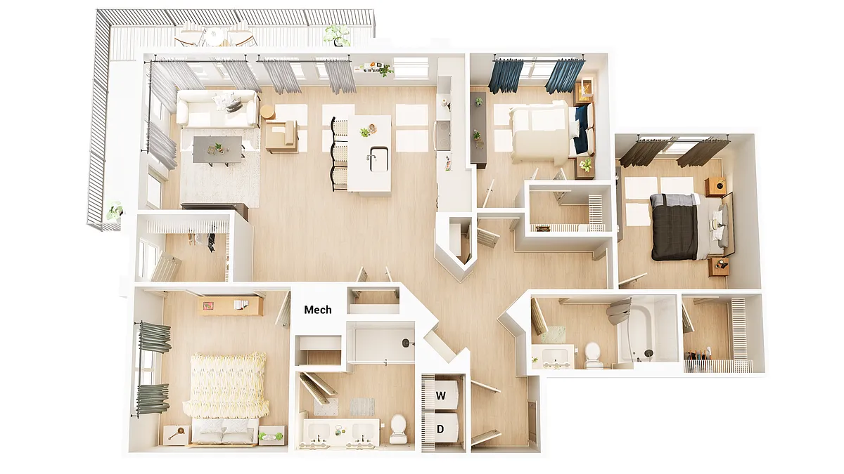 Floor plan C1-HC