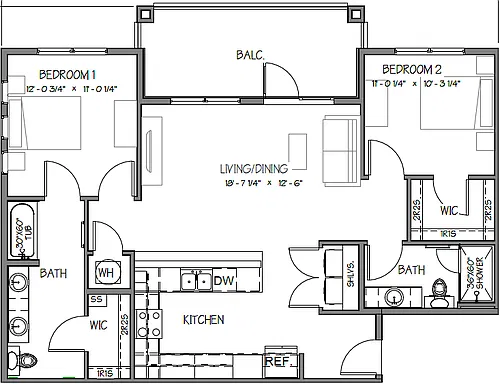 Floor plan B1-HC