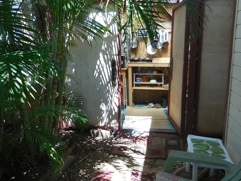 small shady quiet spot to sit outside.