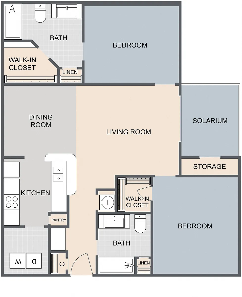 Floor plan Sumac plus solarium
