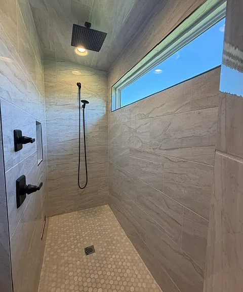 Primary bath walk-in shower