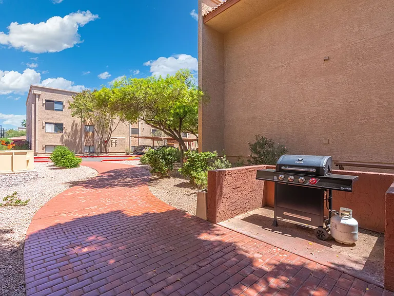 Multiple propane bbq areas around the community