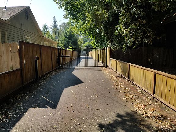 Security gate and driveway