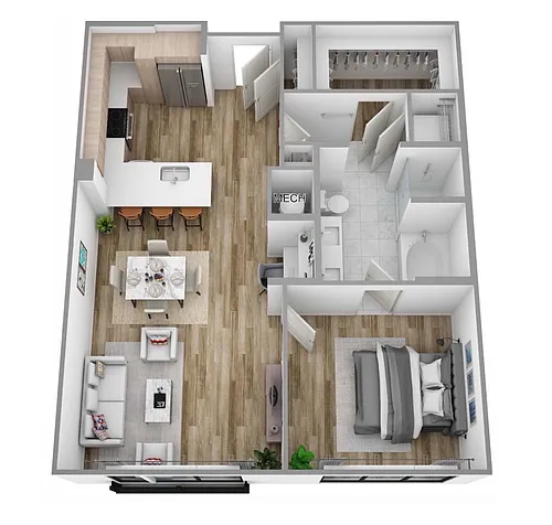 Floor plan A5 One Bedroom