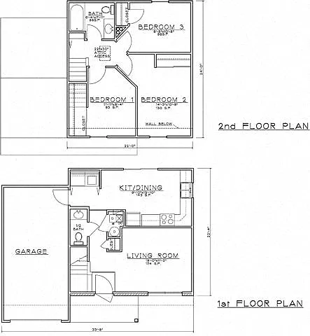 Floor plan 3 Bedroom House